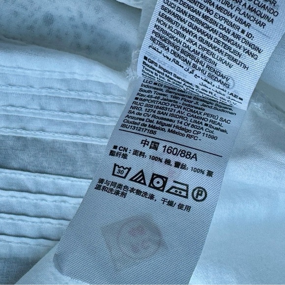 Old Navy White Boho Pintuck Popover Split-Neck Lace-Trim Blouse Size S - Picture 5 of 11